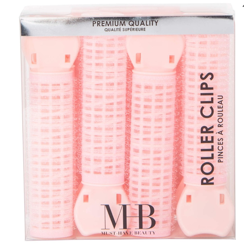 Must-Have Beauty Pink Roller Clips set of 8